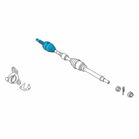 OEM 2013 Nissan NV200 Repair Kit Fixed Joint Outer 2.0L (CVT) Diagram - C9211-3RC0A
