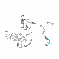 OEM Oldsmobile Hose-Fuel Tank Filler Diagram - 22644803