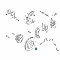 OEM Lincoln Axle Nut Diagram - LB5Z-3B477-A