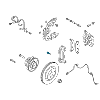 OEM 2021 Ford Police Interceptor Utility Caliper Support Bolt Diagram - -W714660-S439