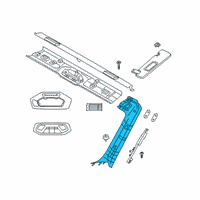 OEM 2019 BMW Z4 LEFT COLUMN A COVER Diagram - 51-43-7-456-437