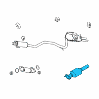 OEM Mercury Milan Catalytic Converter Diagram - AE5Z-5E212-P