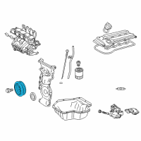 OEM Lexus Pulley, Crankshaft Diagram - 13470-28040