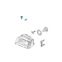 OEM 2004 Mercury Grand Marquis Headlamp Assembly Screw Diagram - -W707594-S900