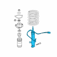 OEM BMW X5 Rear Left Shock Absorber Diagram - 37-12-6-794-543