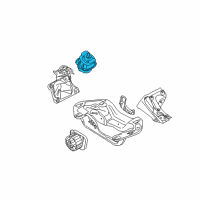 OEM 2016 BMW X6 Engine Mount Diagram - 22-11-6-780-653