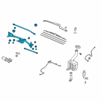 OEM 2014 Honda Pilot Link, FR. Wiper (LH) Diagram - 76530-SZA-A01