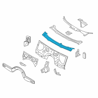 OEM 2013 BMW ActiveHybrid 7 Cross Member, Splash Wall Diagram - 41-00-7-204-061