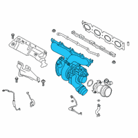 OEM 2020 BMW Z4 TURBOCHARGER WITH EXHAUST MA Diagram - 11-65-7-933-864