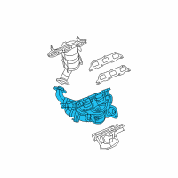 OEM 2010 Dodge Avenger Exhaust Manifold And Catalytic Converter Diagram - 4892154AD