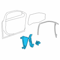 OEM 2013 Buick Verano Window Regulator Diagram - 13350757