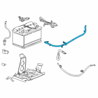 OEM Cadillac ATS Positive Cable Diagram - 23342260