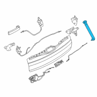 OEM 2014 BMW X5 Support, Boot Lid, Bottom Diagram - 51-24-7-371-765