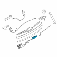 OEM 2015 BMW 535d Trunk Lock Assembly Diagram - 51-24-7-269-543