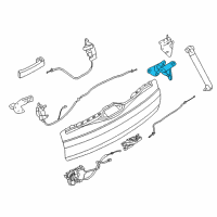 OEM 2016 BMW X5 Hinge, Trunk Lid, Lower Part Diagram - 41-00-7-378-126