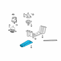 OEM 2011 Jeep Grand Cherokee Engine Mount Diagram - 4578779AA