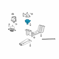 OEM 2011 Dodge Durango Transmission Mount Diagram - 68032661AF