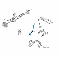 OEM 2015 Infiniti Q60 Power Steering Hose & Tube Assembly Diagram - 49721-JJ50A