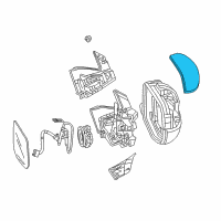 OEM 2017 Honda Ridgeline Housing, Passenger Side (Upper) (White Diamond Pearl) Diagram - 76201-TG7-A11ZE