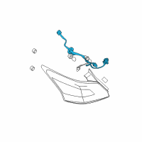 OEM Nissan Maxima Harness Assembly Diagram - 26551-9N00A