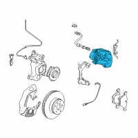 OEM 1998 BMW 740i Caliper Housing Left Diagram - 34-11-6-773-131