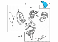 OEM 2022 Honda Civic CAP, R- *NH883P* Diagram - 76201-T20-A01ZB