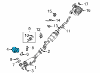 OEM 2021 Jeep Wrangler Pipe-Exhaust Front Diagram - 68508879AA