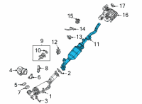 OEM 2021 Jeep Gladiator CONVERTER-CATALYTIC Diagram - 68534424AA