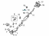 OEM 2022 Jeep Gladiator Exhaust Diagram - 68379580AB