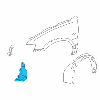 OEM 2005 Ford Escape Splash Shield Diagram - 5L8Z-16103-AA