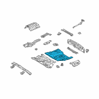 OEM 2003 Lexus RX300 Pan, Rear FLOOR. L/BOL Diagram - 58311-48906