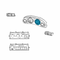 OEM 2001 Chrysler LHS Gage-ODOMETER Diagram - 4883547AA