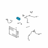 OEM 2009 Scion xB Compressor Assembly Diagram - 88310-02520