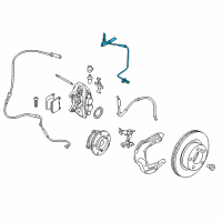 OEM BMW 335i GT xDrive Front Abs Wheel Speed Sensor Diagram - 34-52-6-869-321