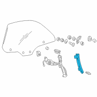 OEM 2005 Hyundai XG350 Channel Assembly-Rear Door Front L Diagram - 83550-39000