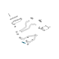 OEM 2010 Ford Mustang Converter Stud Diagram - -W709209-S900