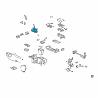 OEM 2014 GMC Acadia Gear Shift Assembly Diagram - 22842229