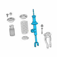 OEM BMW 640i xDrive Gran Turismo Front Left Spring Strut Diagram - 31-31-6-871-995