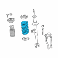 OEM BMW 640i xDrive Gran Turismo Coil Springs Diagram - 31336885612