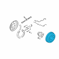 OEM Nissan Drum-Brake Diagram - 43206-ET00A
