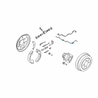 OEM 2010 Nissan Versa Tube Assy-Brake Rear, LH Diagram - 46316-EM30A