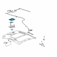 OEM 2004 Pontiac Grand Prix Retainer-Roof Console Diagram - 10343040