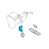 OEM 2018 Infiniti Q50 Bracket-Engine Mounting, Rh Diagram - 11232-4GA0A