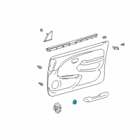 OEM 2000 Toyota 4Runner Armrest Base Diagram - 74231-35160-C0