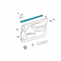 OEM 1996 Toyota 4Runner Inner Weatherstrip Diagram - 68171-35030