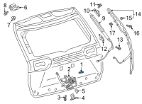 OEM 2022 Toyota Corolla Cross Tail Gate Switch Diagram - 84966-0R010