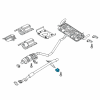 OEM 2017 Chrysler 200 Hanger-Exhaust Diagram - 68210059AB