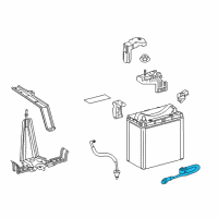 OEM 2014 Toyota Prius V Negative Cable Diagram - 82123-47040