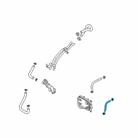 OEM Hyundai Hose Assembly-Oil Cooling Diagram - 25425-D3501