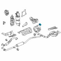 OEM 2020 Honda Civic Rubber, Exhuast Mounting Diagram - 18215-TR0-A21